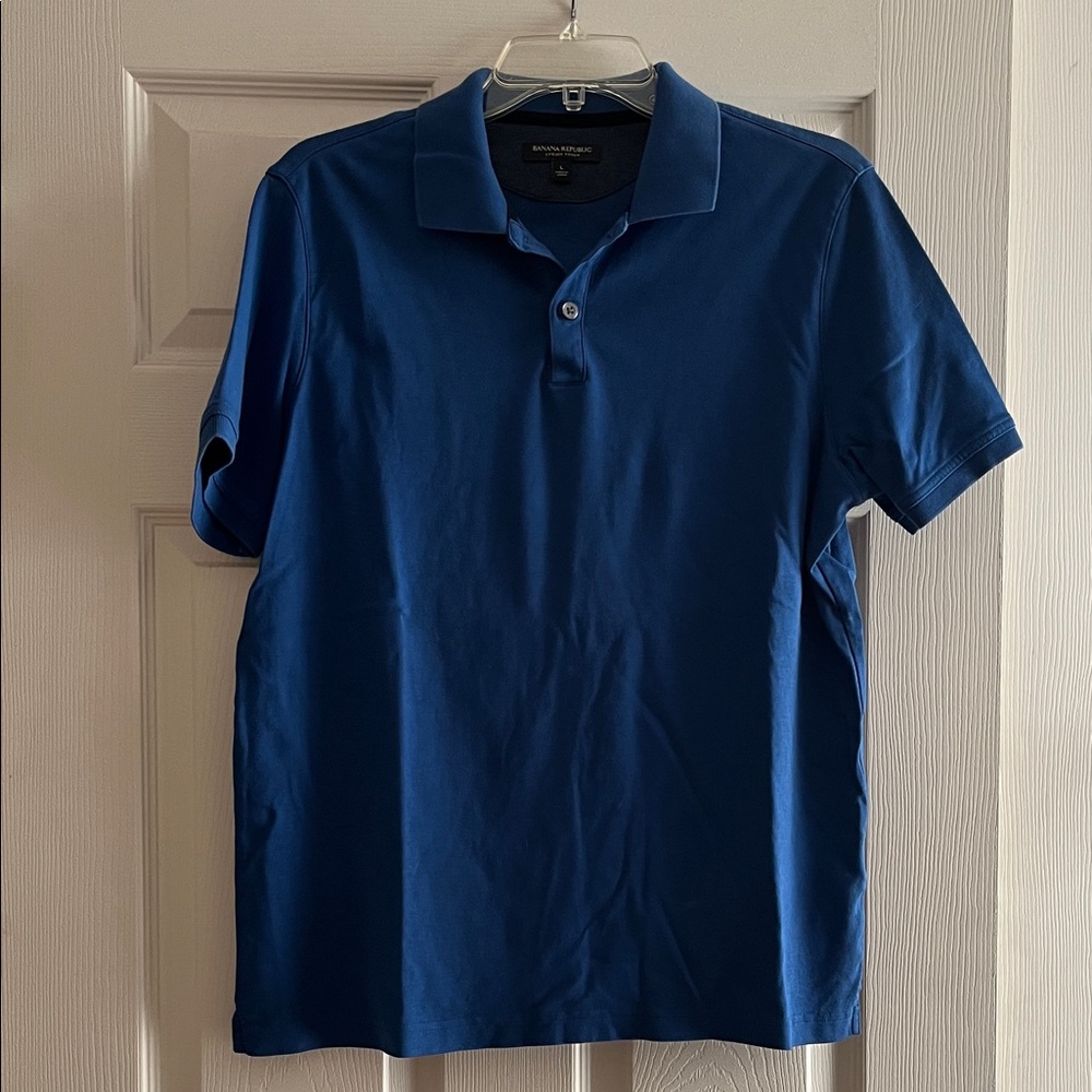 Banana Republic Deep Blue Polo Shirt